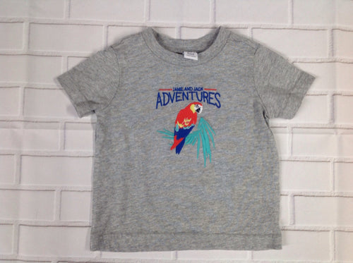 Janie & Jack Gray & Blue Top