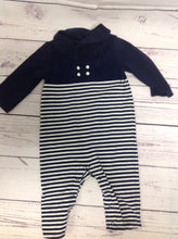 Janie & Jack Navy Print One Piece