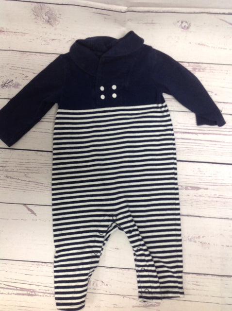 Janie & Jack Navy Print One Piece