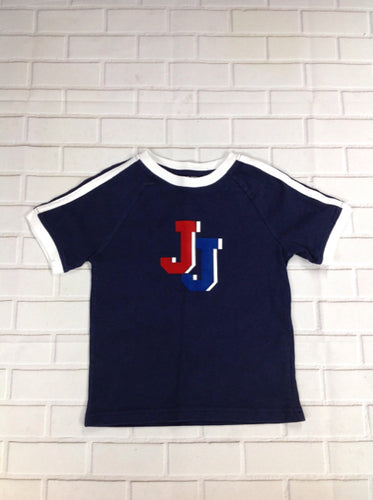 Janie & Jack Navy Print Top