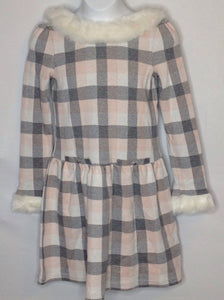 Janie & Jack Pink & Gray Dress