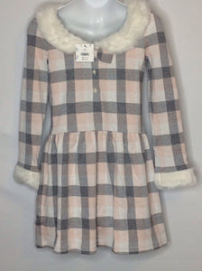 Janie & Jack Pink & Gray Dress