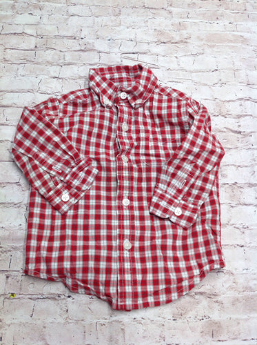 Janie & Jack Red & White Top