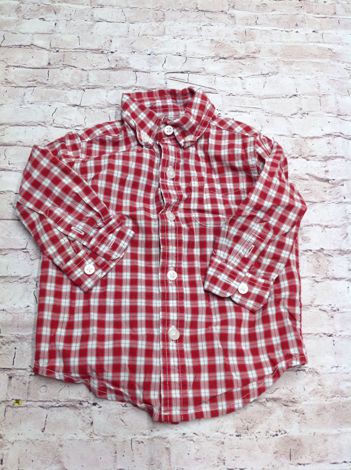 Janie & Jack Red & White Top