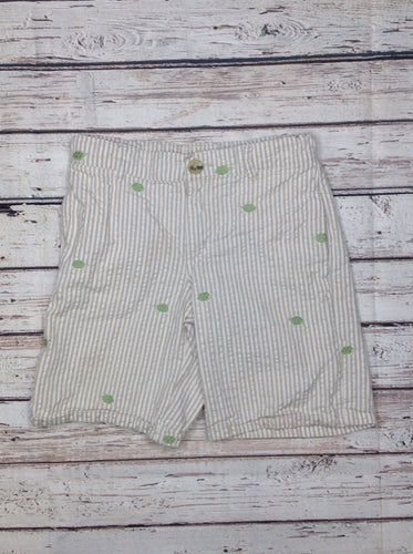 Janie & Jack TAN PRINT Stripe Shorts