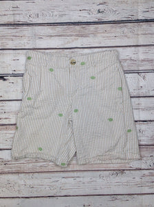 Janie & Jack TAN PRINT Stripe Shorts