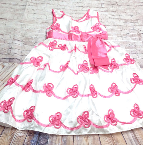 Jona Michelle White & Pink Dress