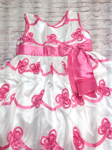 Jona Michelle White & Pink Dress