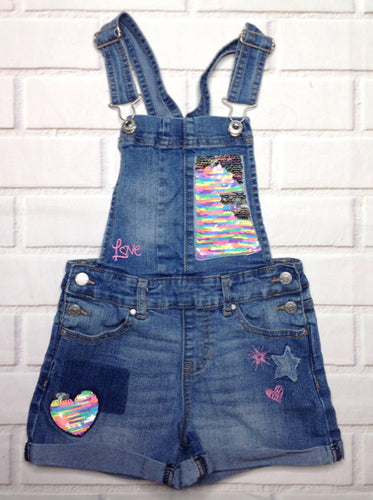 Jordache Denim Print Shortalls