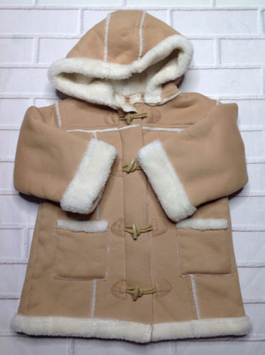 Just Friends TAN & WHITE Coat