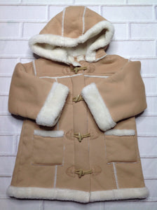 Just Friends TAN & WHITE Coat