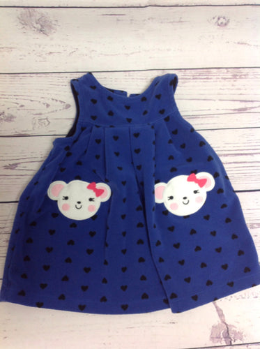 Just One Year Blue Print Dress