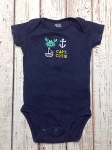 Just One Year Blue Print Onesie