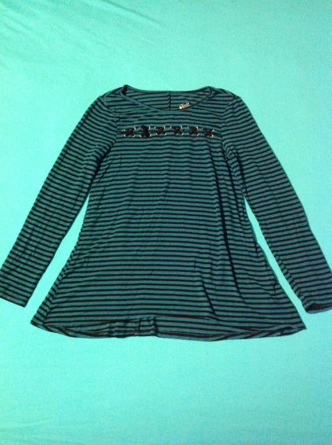 Justice BLUE & BLACK Top