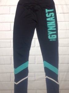 Justice Black Blue Leggings Tomorrow s Child Resale