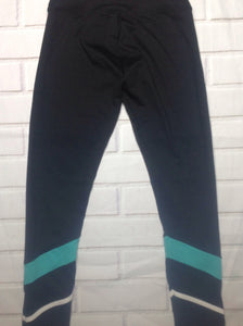 Justice Black & Blue Leggings