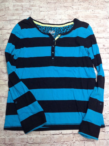 Justice Black & Blue Top
