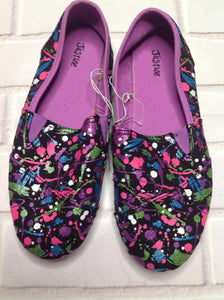 Justice Black & Bright Colors Shoes