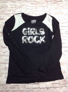Justice Black & Gray Top