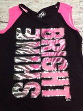 Justice Black & Pink Top