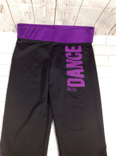 Justice Black & Purple Leggings