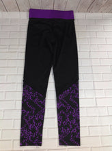 Justice Black & Purple Leggings