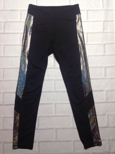 Justice Black & Silver Pants