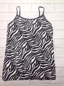 Justice Black & White Top