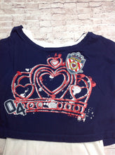 Justice Blue & White Top
