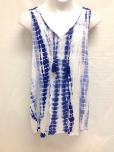 Justice Blue & White Top