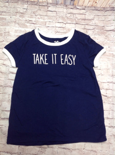 Justice Blue & White Top