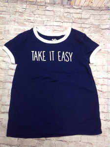 Justice Blue & White Top