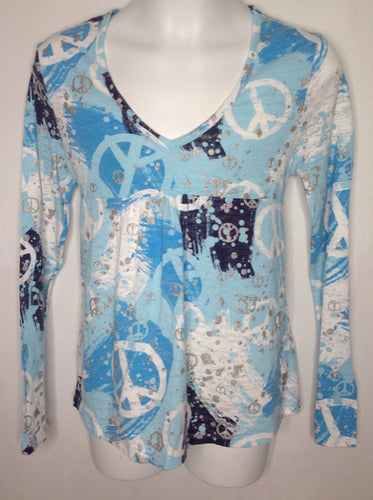 Justice Blue Print Top