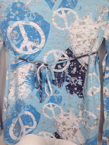 Justice Blue Print Top