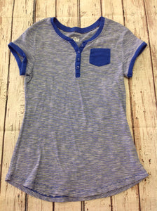 Justice Blue Print Top