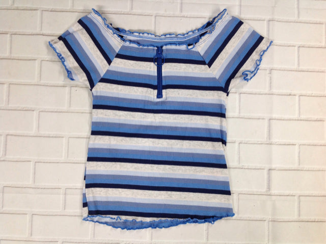 Justice Blue Print Top