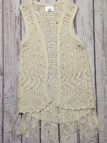 Justice Cream & Gold Vest