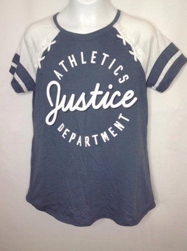 Justice DARK GRAY & WHITE Top