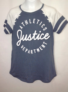Justice DARK GRAY & WHITE Top
