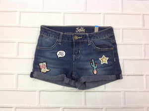 Justice Denim Print Shorts