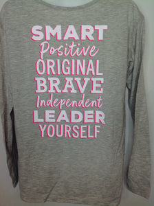 Justice Gray & Pink Top