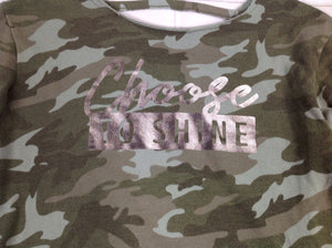 Justice Green Print Top