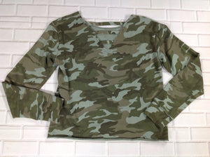 Justice Green Print Top