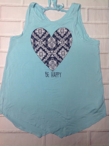 Justice LIGHT BLUE & BLACK Top