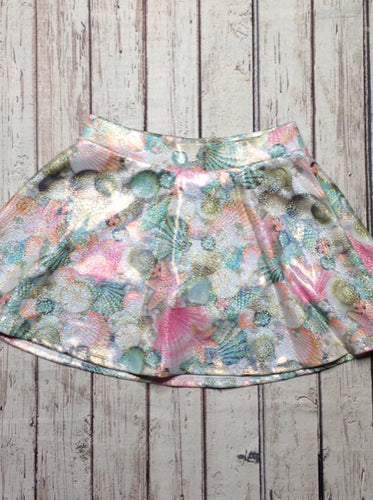 Justice LIGHT PINK & GREEN Skirt