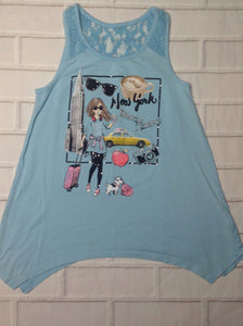 Justice Light Blue Top