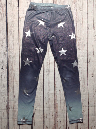 Justice Mint Green & Gray Leggings