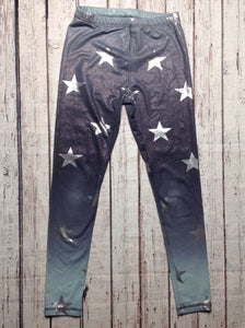 Justice Mint Green & Gray Leggings