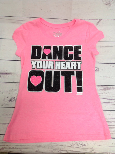 Justice PINK PRINT Top