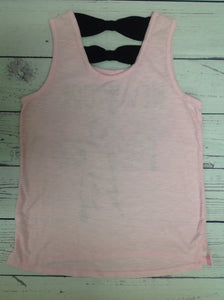 Justice PINK PRINT Top